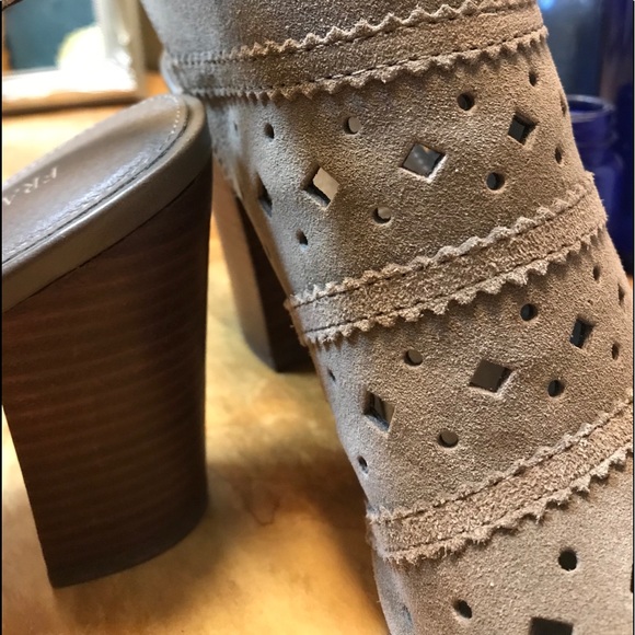 Franco Fortini Dress Booties Size 9 Peep Toes - Picture 4 of 10